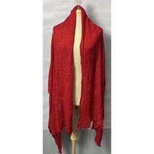 Red Acrylic Wrap Scarf 30”x80”